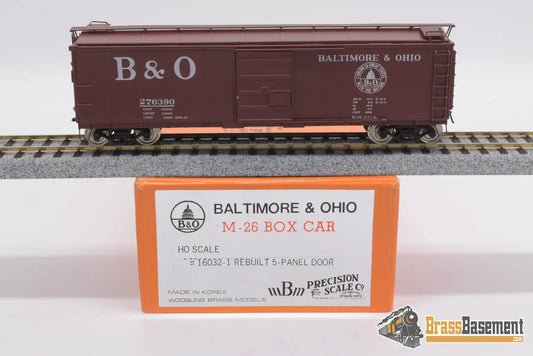 Ho Brass - Psc 16032 - 1 Baltimore & Ohio M - 26 Boxcar F/P Freight