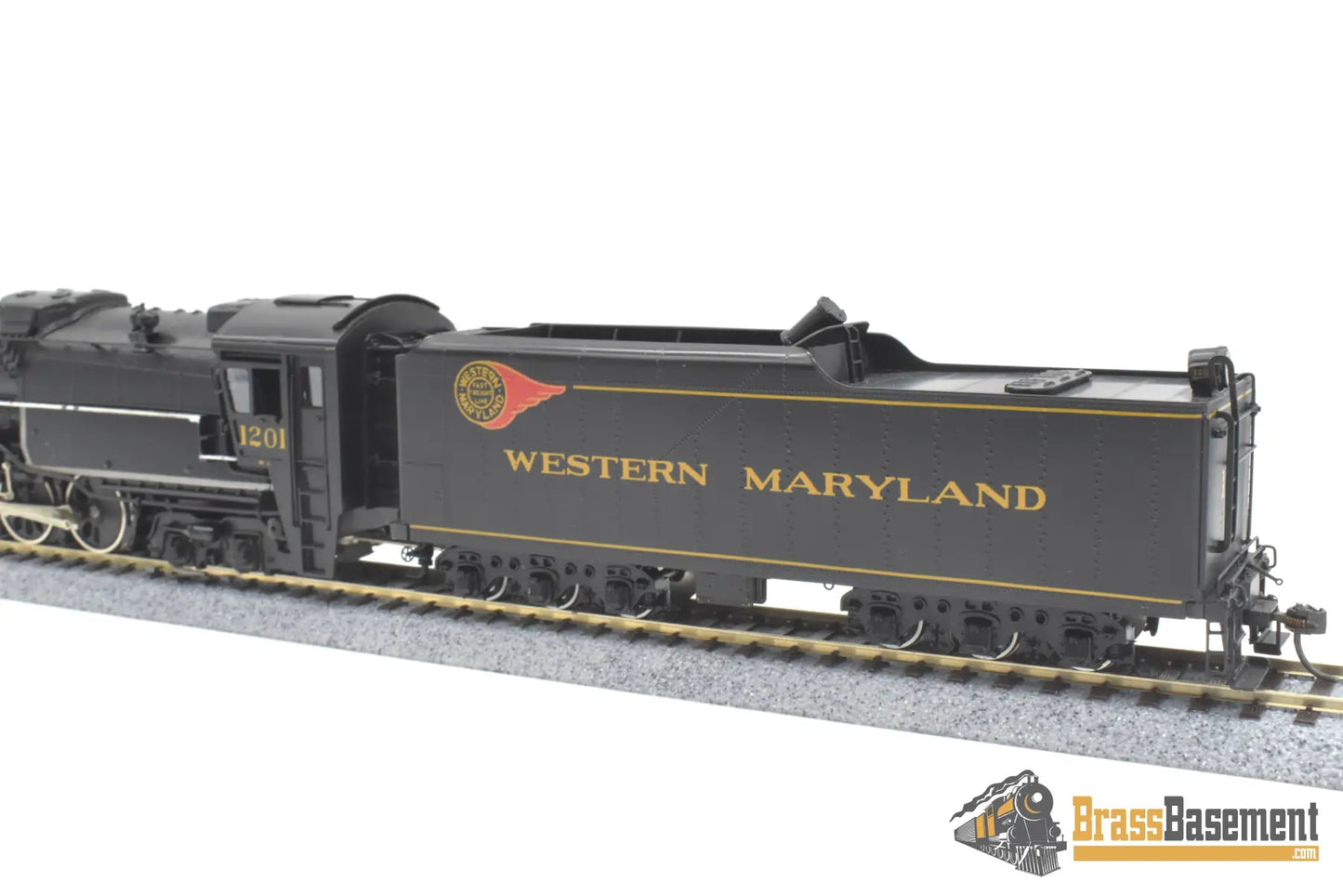 Ho Brass - Psc 16042-1 Western Maryland Wm M-2 4-6-6-4 #1201 Factory Painted Steam