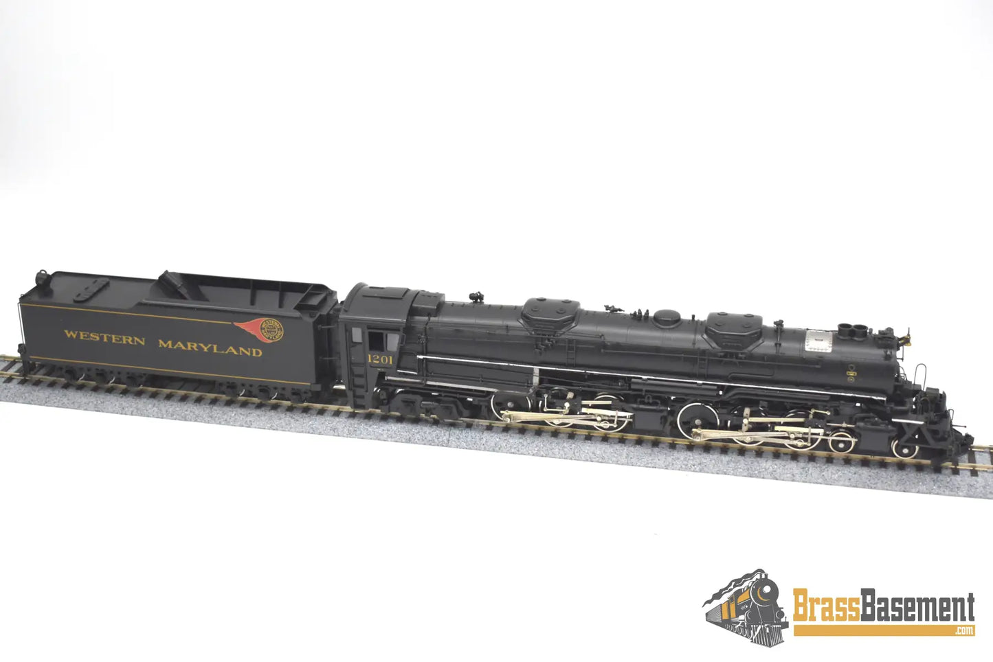 Ho Brass - Psc 16042-1 Western Maryland Wm M-2 4-6-6-4 #1201 Factory Painted Steam