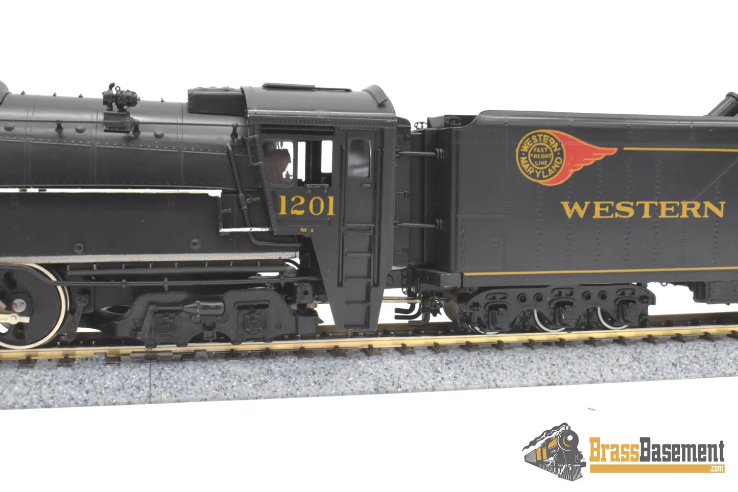 Ho Brass - Psc 16042-1 Western Maryland Wm M-2 4-6-6-4 #1201 Factory Painted Steam