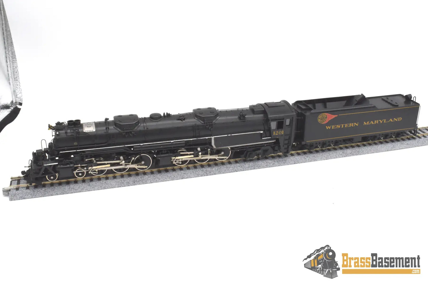 Ho Brass - Psc 16042-1 Western Maryland Wm M-2 4-6-6-4 #1201 Factory Painted Steam