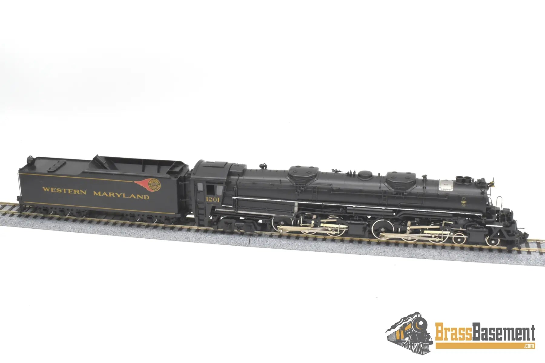 Ho Brass - Psc 16042-1 Western Maryland Wm M-2 4-6-6-4 #1201 Factory Painted Steam