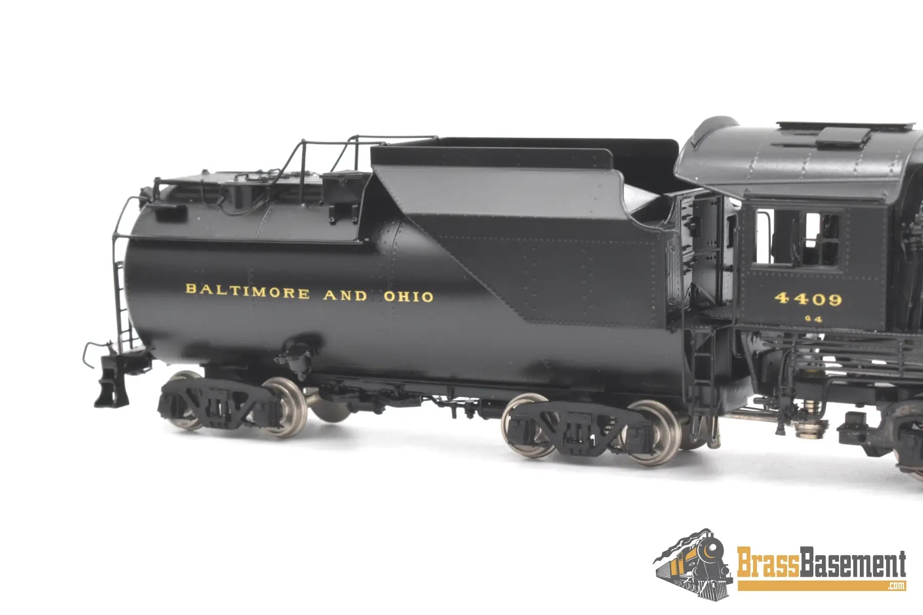 Ho Brass - Psc 16536-1 B&O Baltimore & Ohio 2-8-2 Q-4 #4409 Vanderbilt Tender F/P Mint Steam