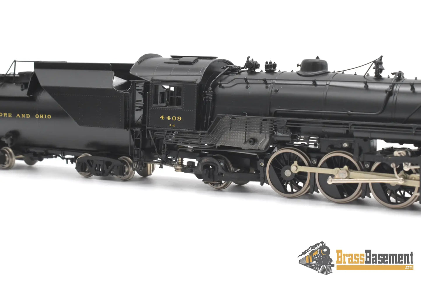 Ho Brass - Psc 16536-1 B&O Baltimore & Ohio 2-8-2 Q-4 #4409 Vanderbilt Tender F/P Mint Steam