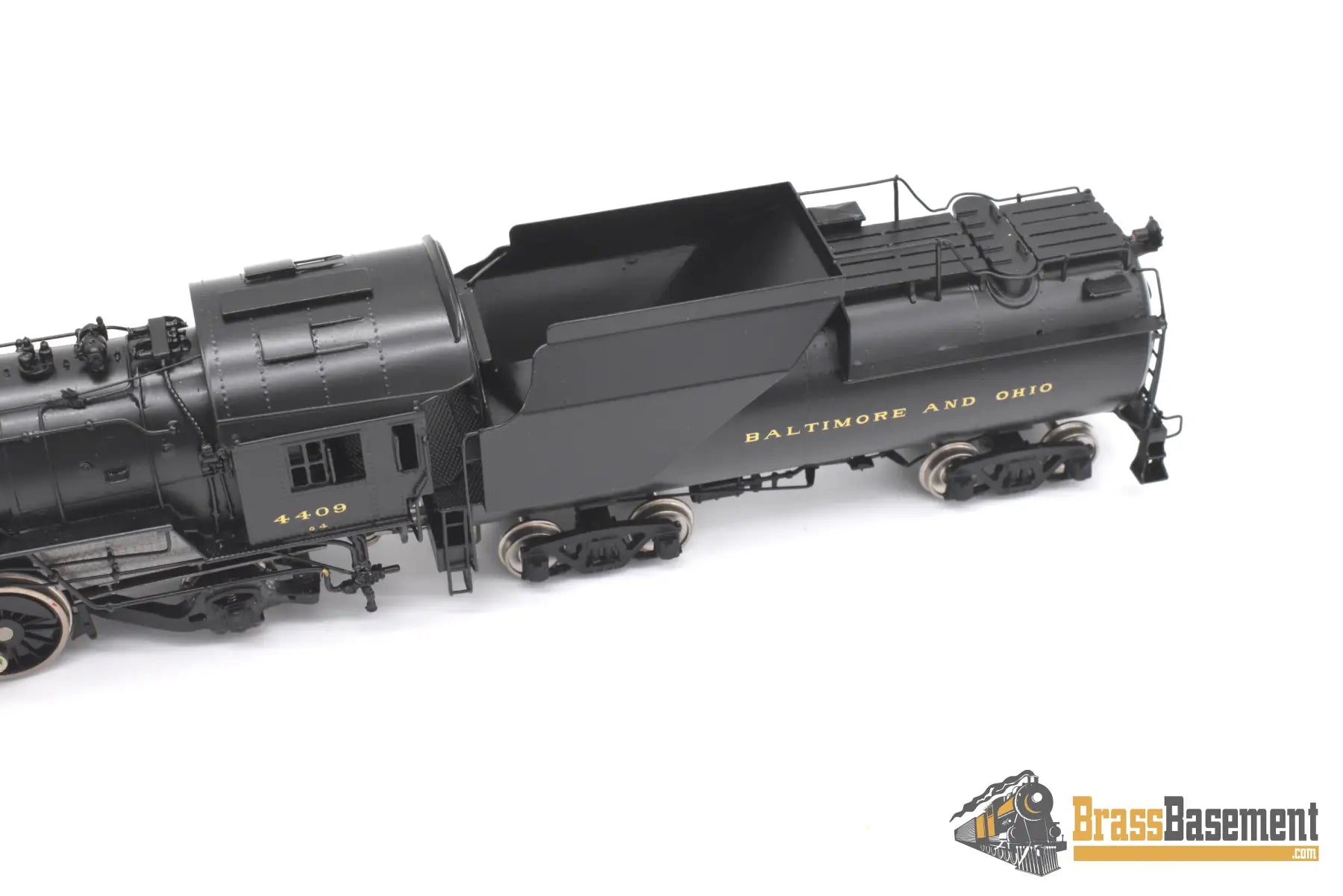 Ho Brass - Psc 16536-1 B&O Baltimore & Ohio 2-8-2 Q-4 #4409 Vanderbilt Tender F/P Mint Steam