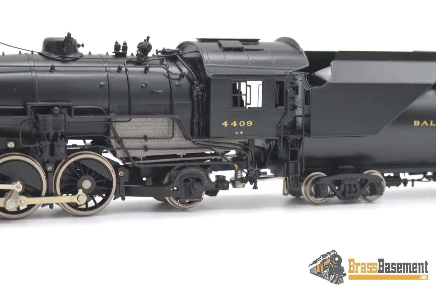 Ho Brass - Psc 16536-1 B&O Baltimore & Ohio 2-8-2 Q-4 #4409 Vanderbilt Tender F/P Mint Steam