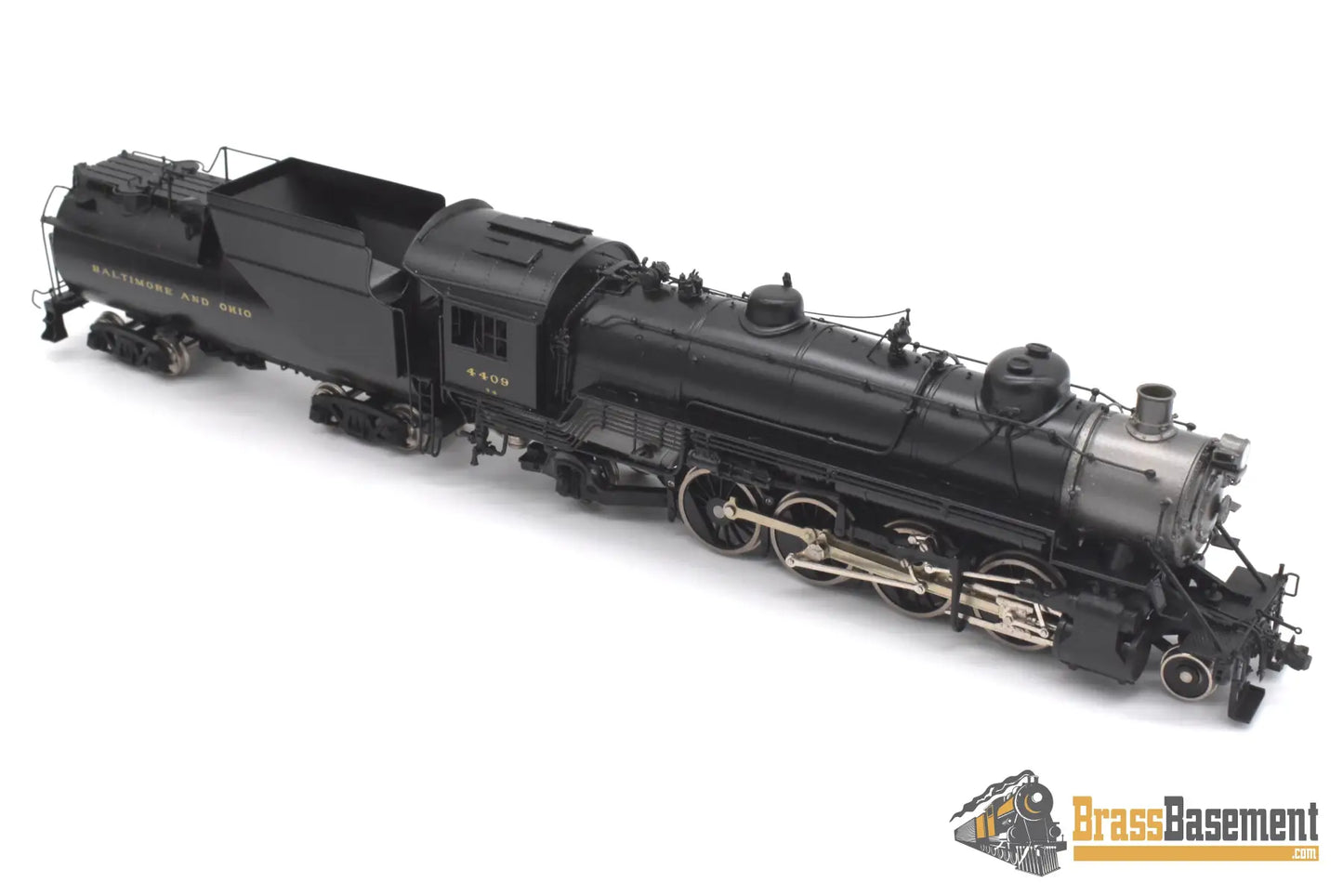 Ho Brass - Psc 16536-1 B&O Baltimore & Ohio 2-8-2 Q-4 #4409 Vanderbilt Tender F/P Mint Steam