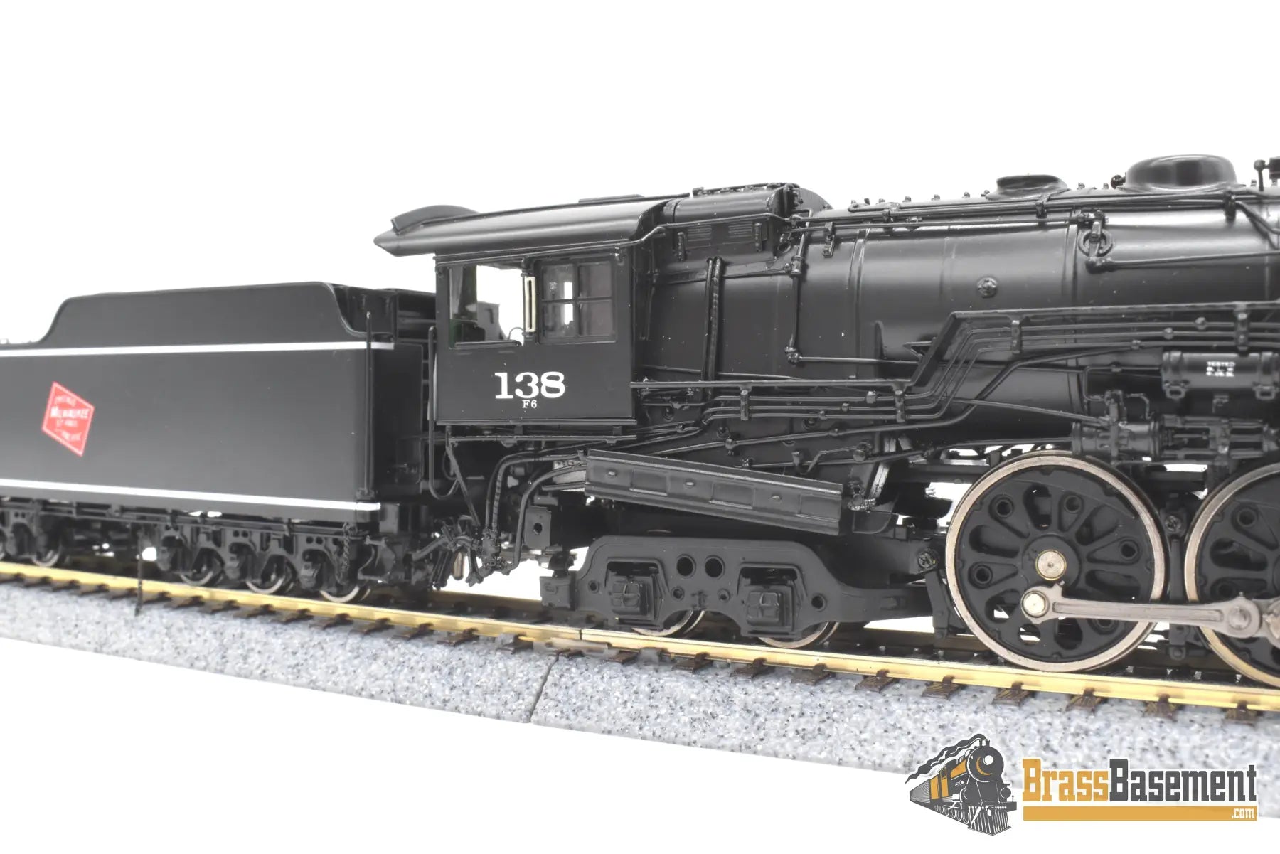 Ho Brass - Psc #17300-1 Milwaukee Road F6 4-6-4 Hudson #138 F/P Superb Model Steam