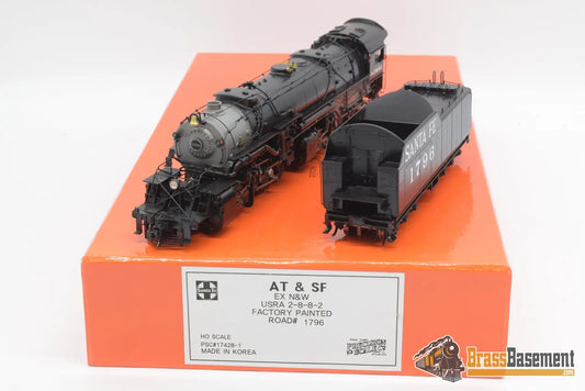 Ho Brass - Psc 17428 - 1 Atsf Santa Fe 2 - 8 - 8 - 2 #1796 Ex N&W