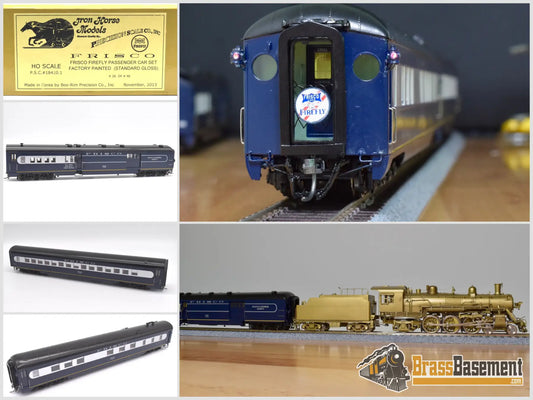 Ho Brass - Psc 18420.1 Frisco Firefly 3 Car Passenger Set 2013 Run Lights Std Gloss Steam