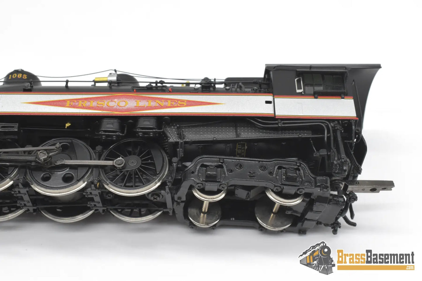 Ho Brass - Psc 18462.1 Slsf Frisco Streamlined 4-6-4 Hudson Diamond Logo Silver Bands C7 + Steam