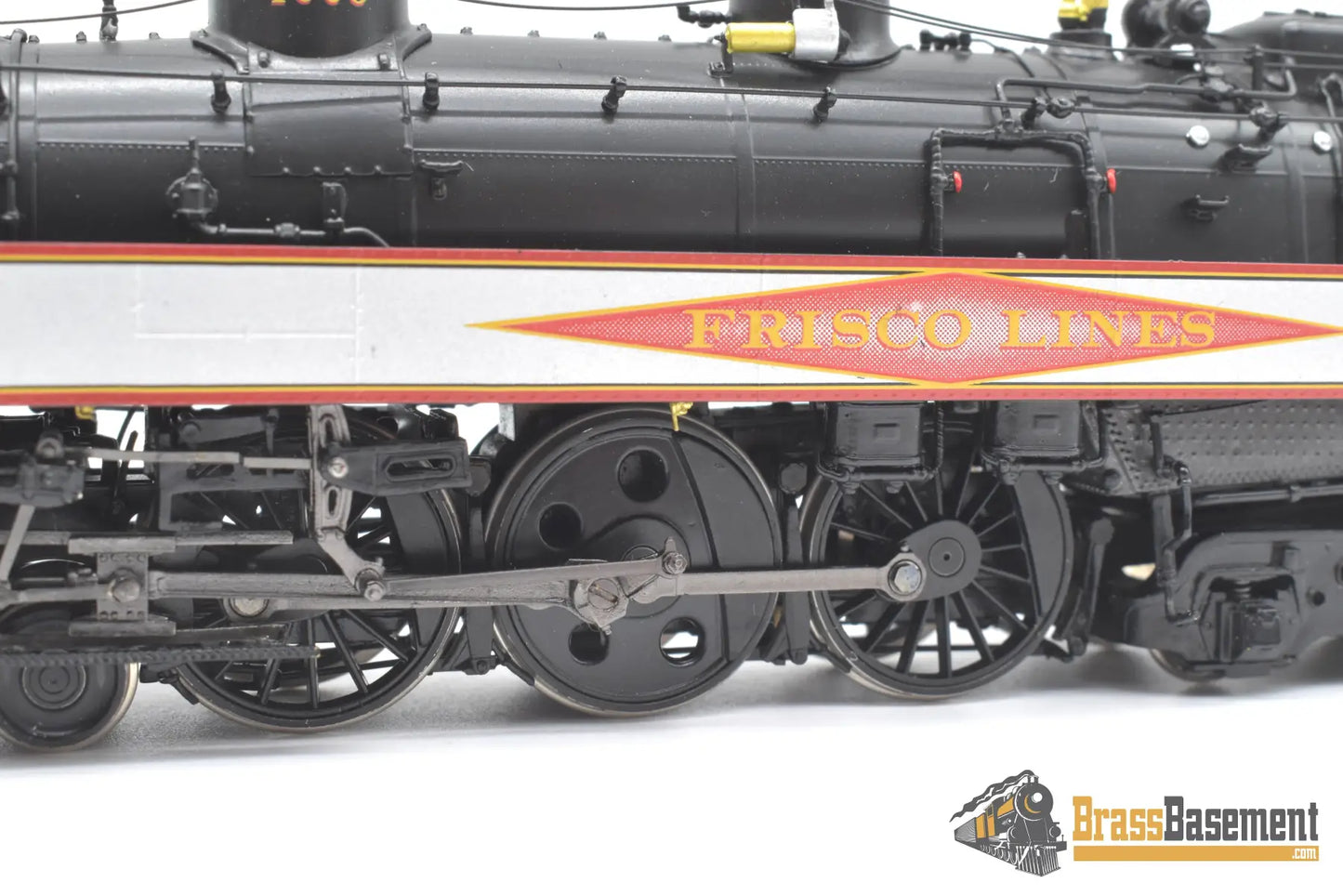 Ho Brass - Psc 18462.1 Slsf Frisco Streamlined 4-6-4 Hudson Diamond Logo Silver Bands C7 + Steam