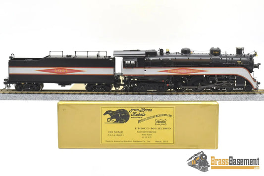 Ho Brass - Psc 18462.1 Slsf Frisco Streamlined 4 - 6 - 4 Hudson Diamond Logo Silver Bands Mint Steam