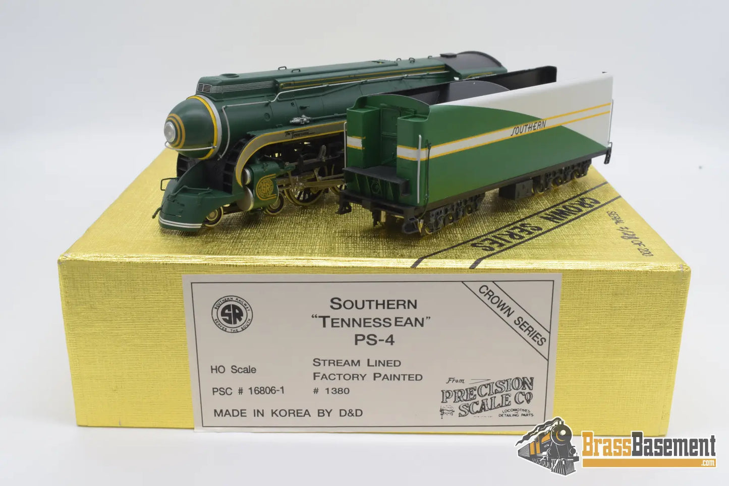 Ho Brass - Psc Crown 16806.1 Southern Railroad Tennessean 4 - 6 - 2 Ps4 Streamlined