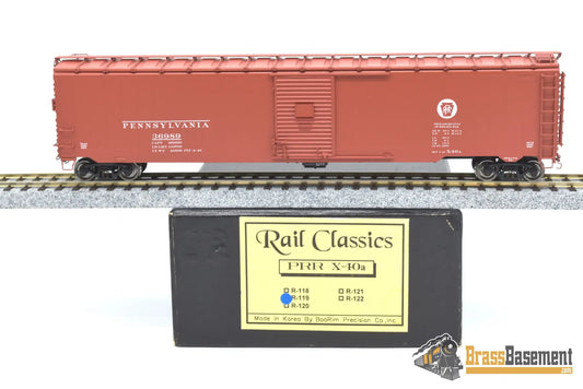 Ho Brass - Rail Classics Prr X - 40A Single Door Excess Height Boxcar F/P Boo - Rim Freight