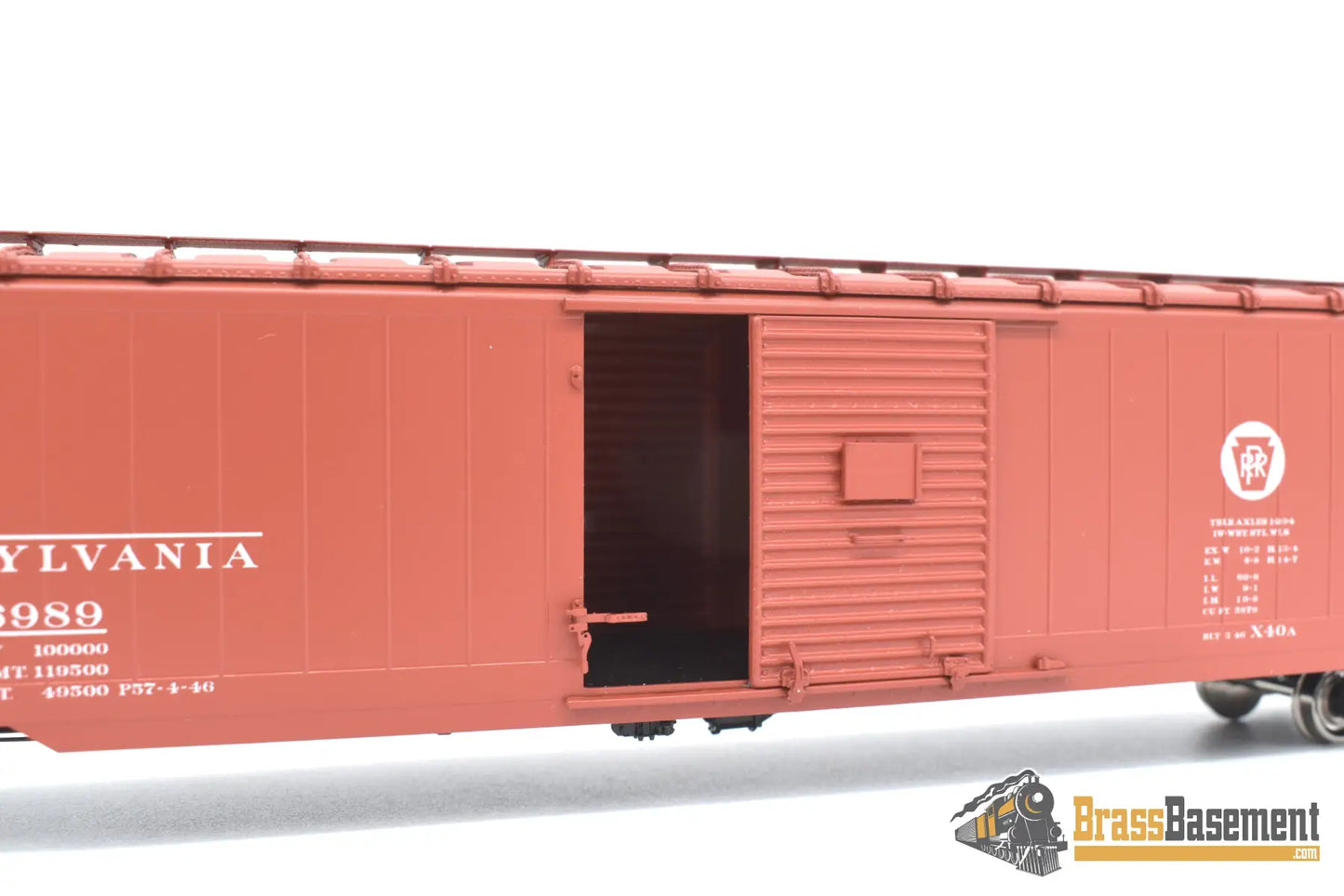 Ho Brass - Rail Classics Prr X - 40A Single Door Excess Height Boxcar F/P Boo - Rim Freight