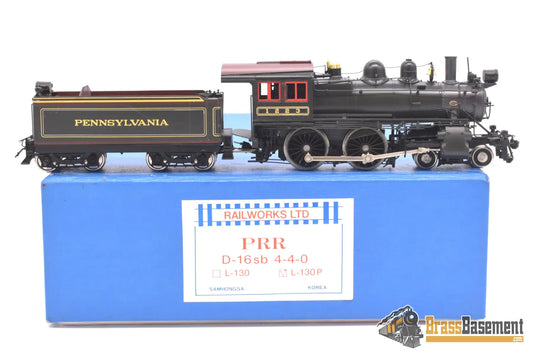 Ho Brass - Railworks Pennsylvania Railroad Prr D - 16Sb 4 - 4 - 0 ‘American’ #1223 Factory