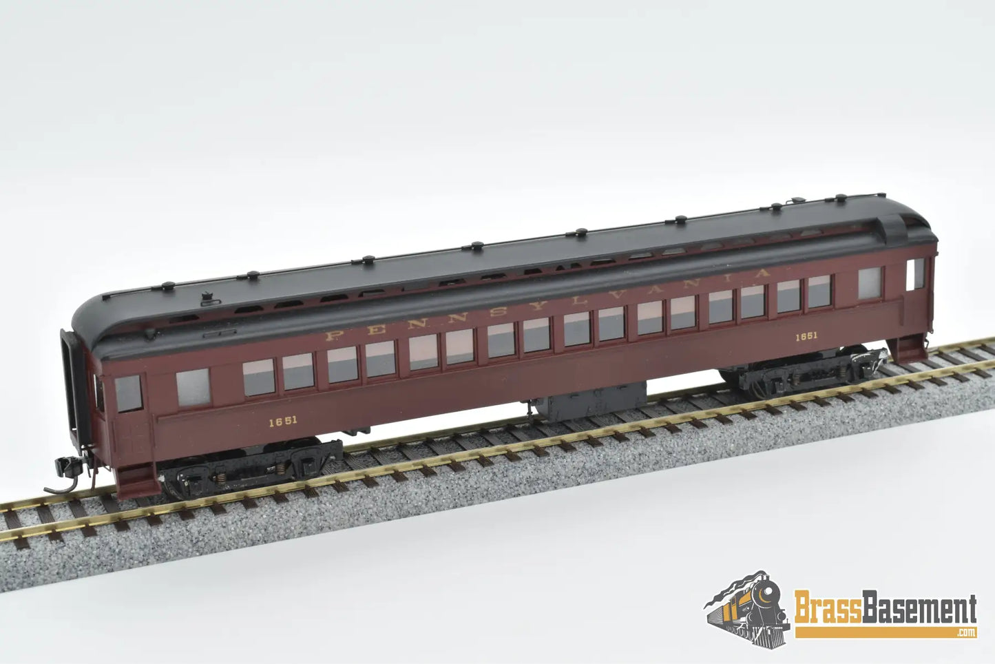 Ho Brass - Railworks Pennsylvania Railroad Prr P58 Steel Coach #1651 Custom Paint Passenger