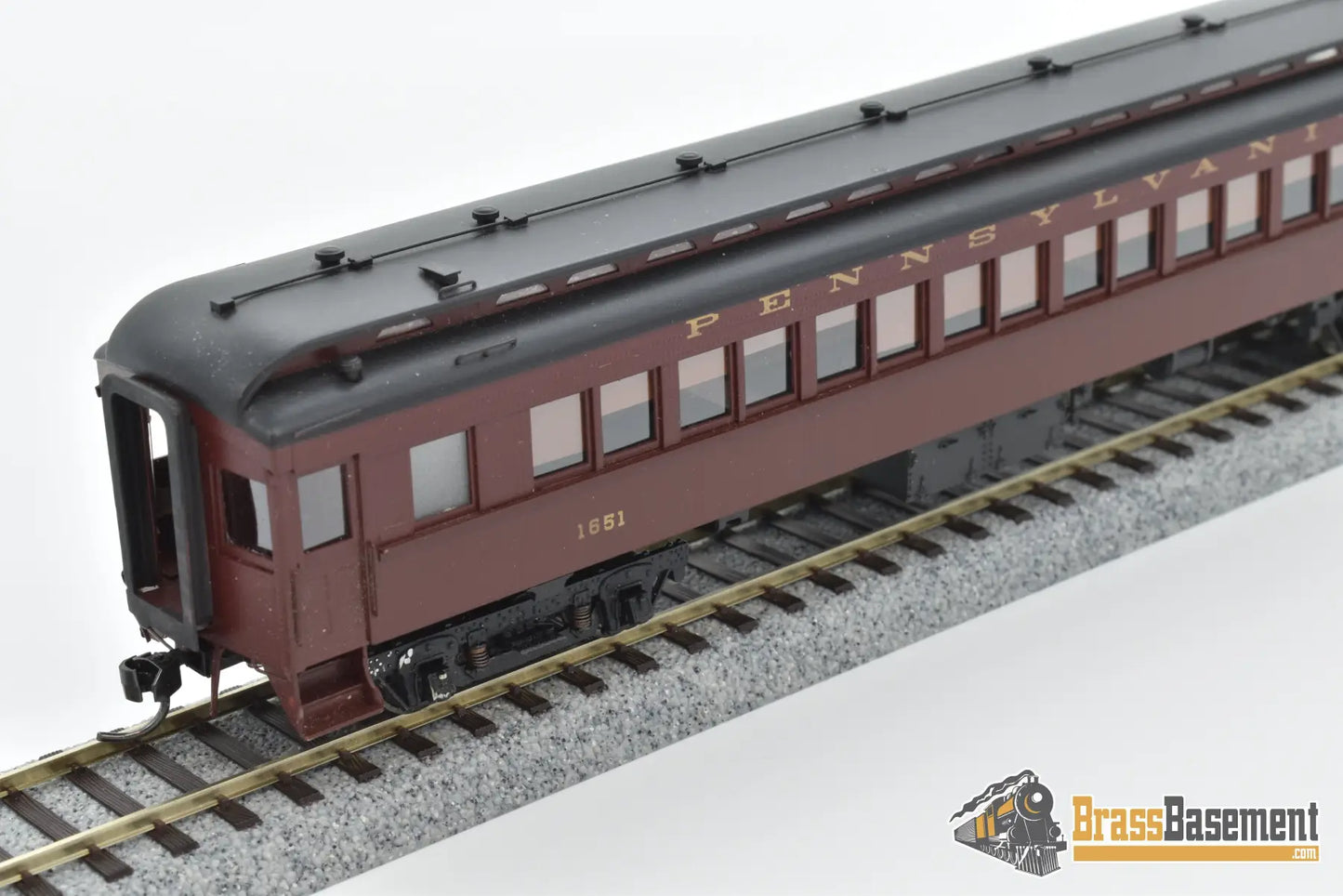 Ho Brass - Railworks Pennsylvania Railroad Prr P58 Steel Coach #1651 Custom Paint Passenger