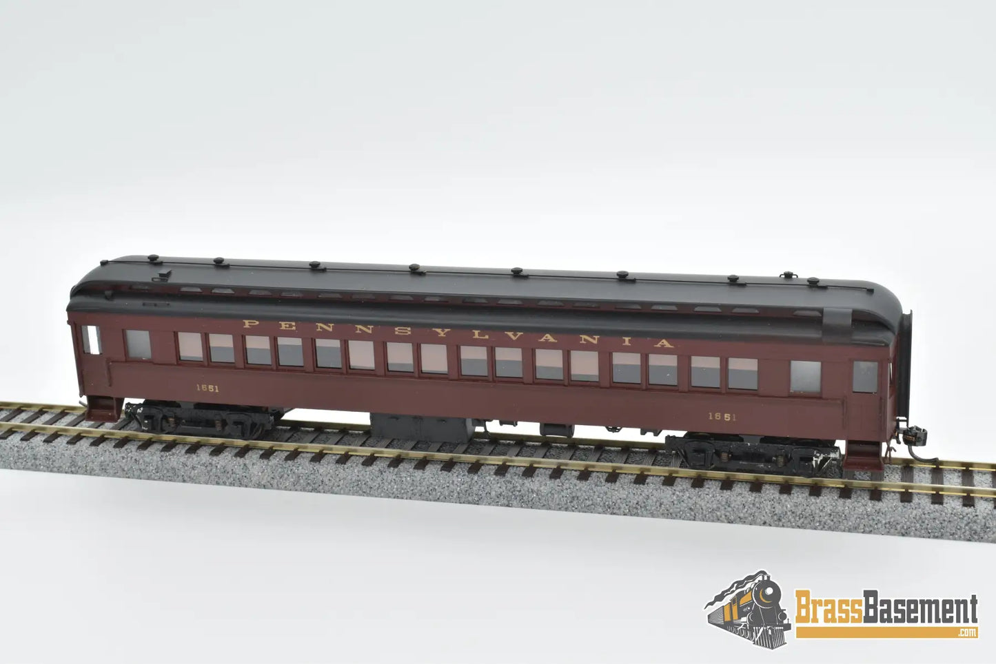 Ho Brass - Railworks Pennsylvania Railroad Prr P58 Steel Coach #1651 Custom Paint Passenger