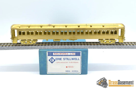 Ho Brass - Railworks R - 110M Erie Railroad Stillwell 12 Paired Window Suburban Coach Modernized