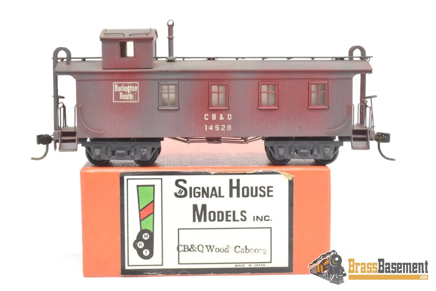 Ho Brass - Signal House Models Cb&Q Burlington Caboose #14528 Custom Painted