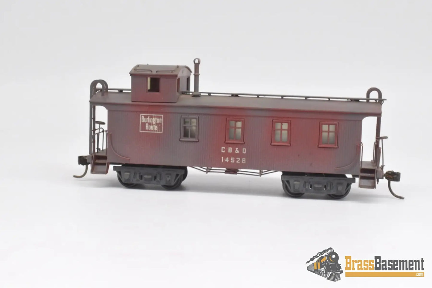 Ho Brass - Signal House Models Cb&Q Burlington Caboose #14528 Custom Painted