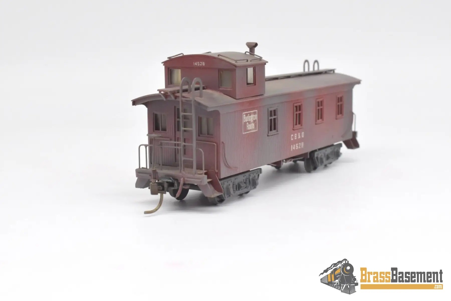 Ho Brass - Signal House Models Cb&Q Burlington Caboose #14528 Custom Painted