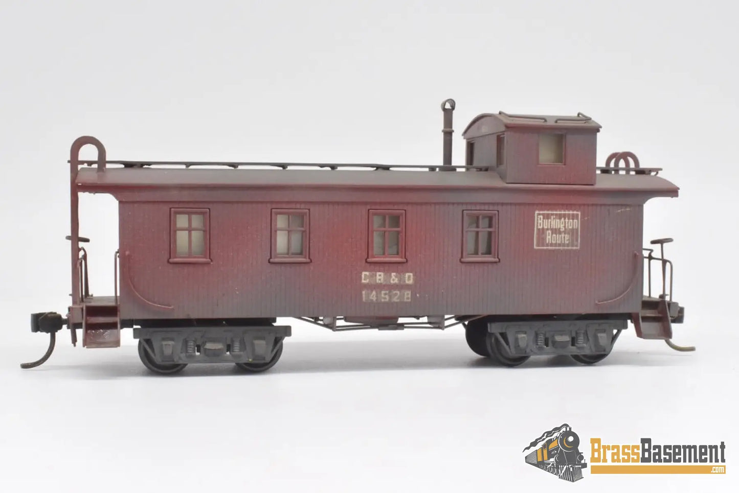 Ho Brass - Signal House Models Cb&Q Burlington Caboose #14528 Custom Painted