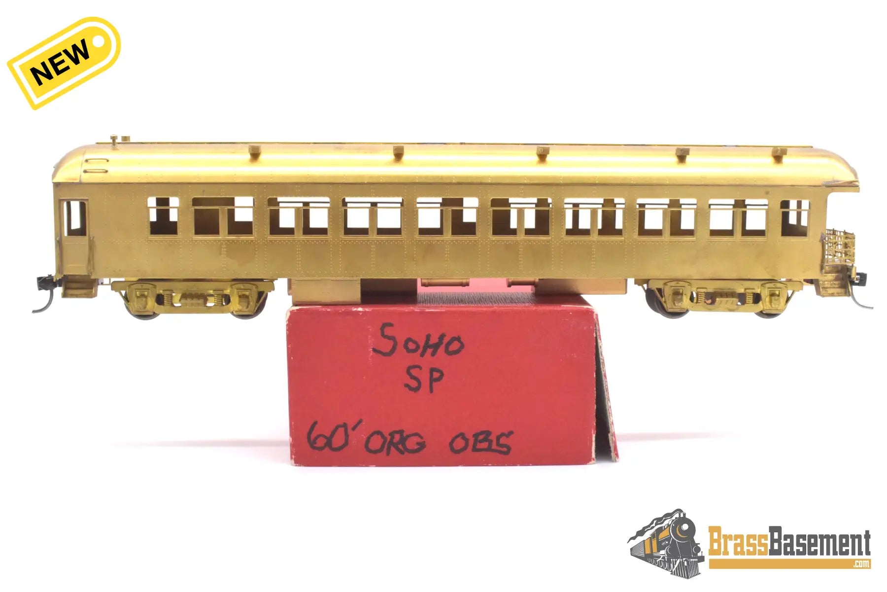 Ho Brass - Soho Southern Pacific Sp 60’ Harriman Observation Car Unpainted 1973 Passenger