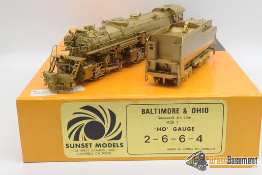 Ho Brass - Sunset B&O/Sal Baltimore & Ohio Kb - 1 2 - 6 - 6 - 4 Steam