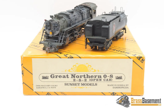 Ho Brass - Sunset Great Northern O - 8 2 - 8 - 2 W/ Open Cab Painted #3378 Samhongsa Steam