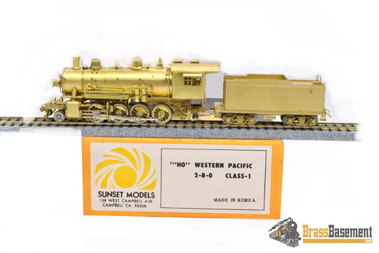 Ho Brass - Sunset Western Pacific Wp 2 - 8 - 0 Consolidation Unpainted Korea Steam