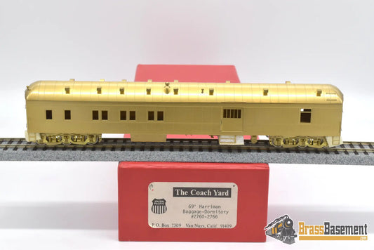 Ho Brass - Tcy 0244 Union Pacific 69’ Harriman Baggage - Dormitory #2760 - 2766 Unpainted Passenger