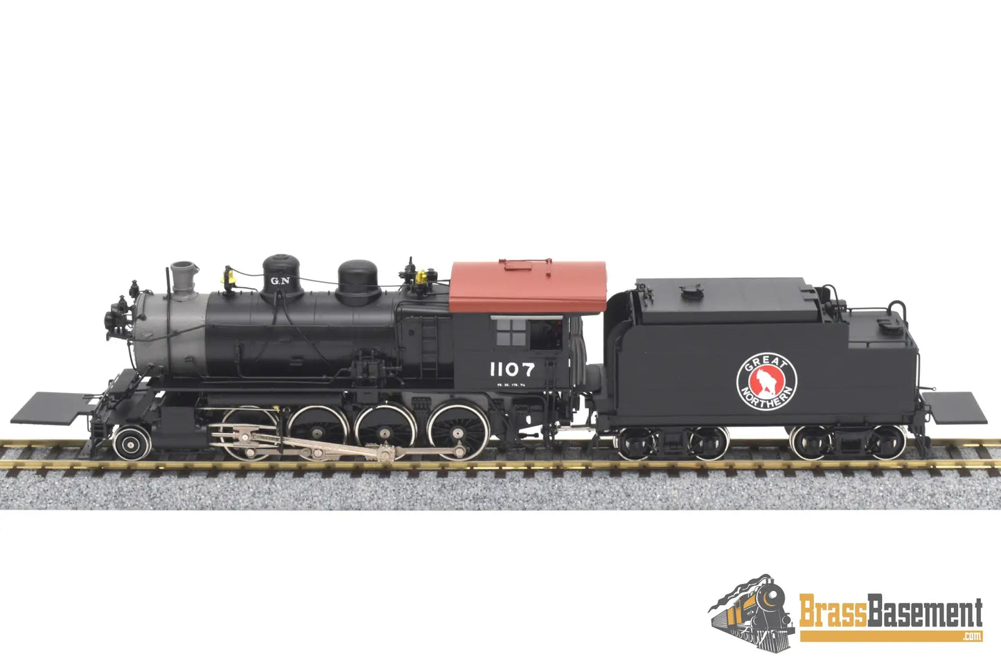 Ho Brass - W&R Great Northern Gn F - 5 2 - 8 - 0 #1107 Fp Black Mint Steam