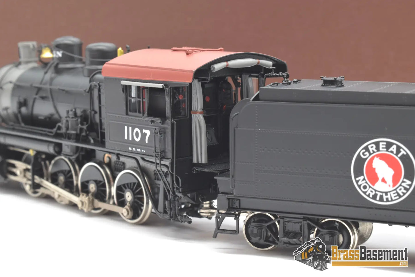 Ho Brass - W&R Great Northern Gn F - 5 2 - 8 - 0 #1107 Fp Black Mint Steam