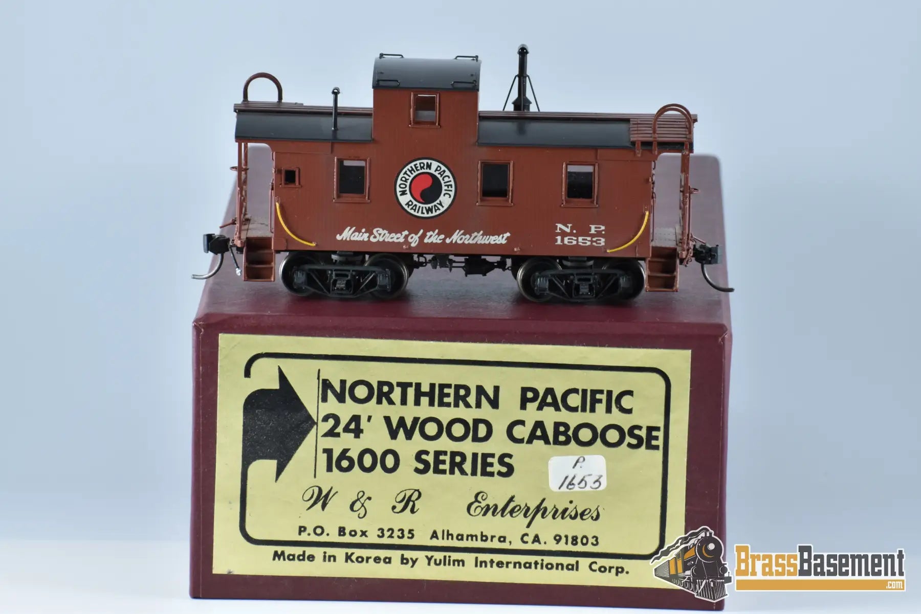 Ho Brass - W&R Northern Pacific 24’ Wood Caboose Nice Custom Paint