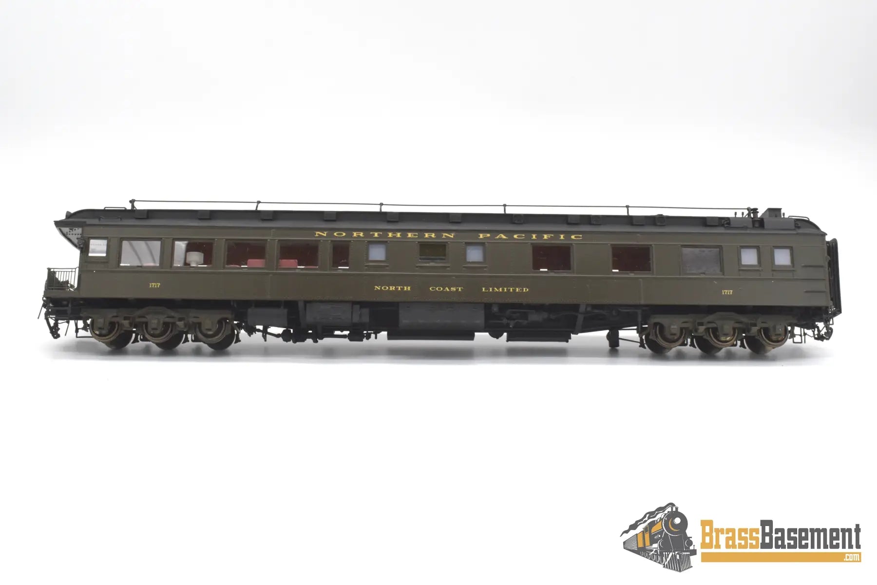 Ho Brass - W&R Np Northern Pacific Observation #1717 ’North Coast Limited’ Lighted Passenger