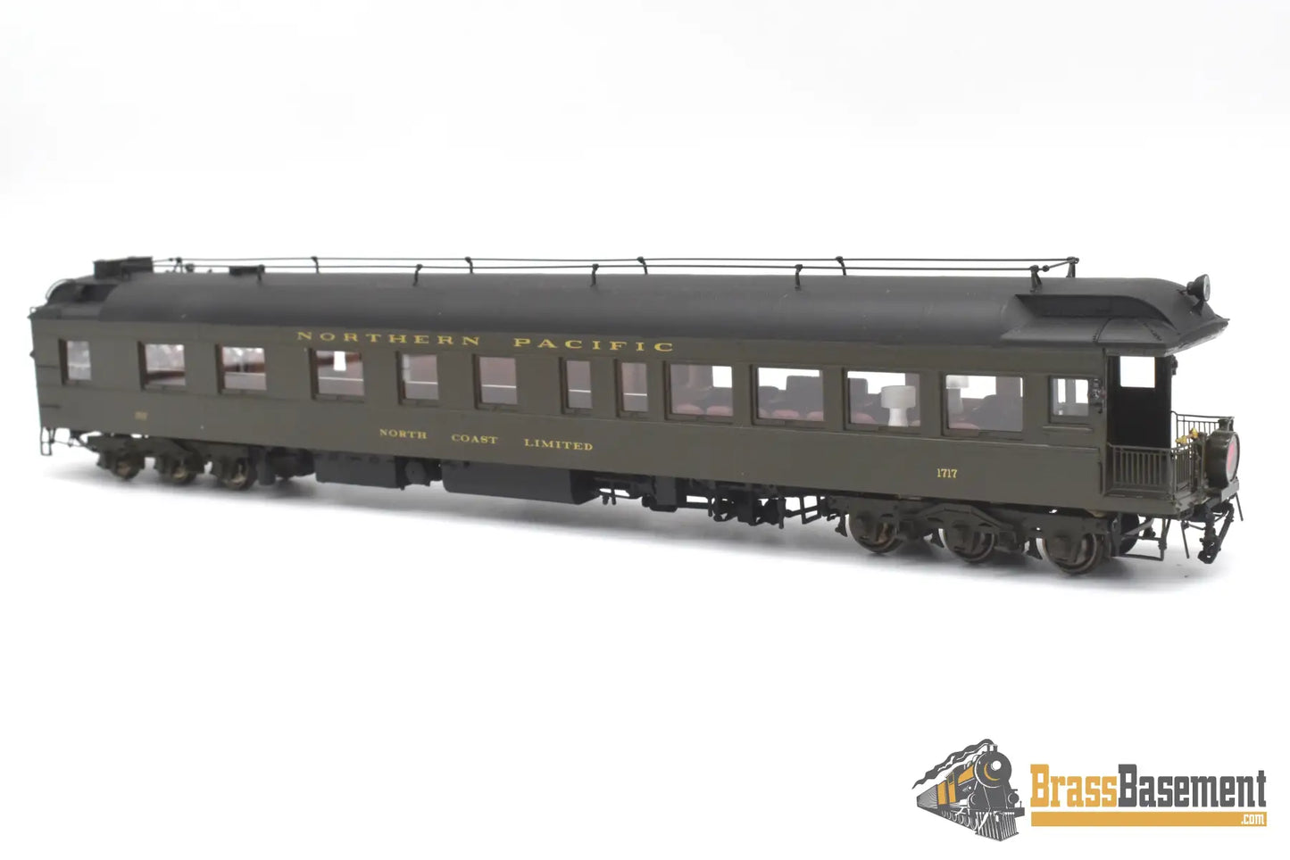 Ho Brass - W&R Np Northern Pacific Observation #1717 ’North Coast Limited’ Lighted Passenger