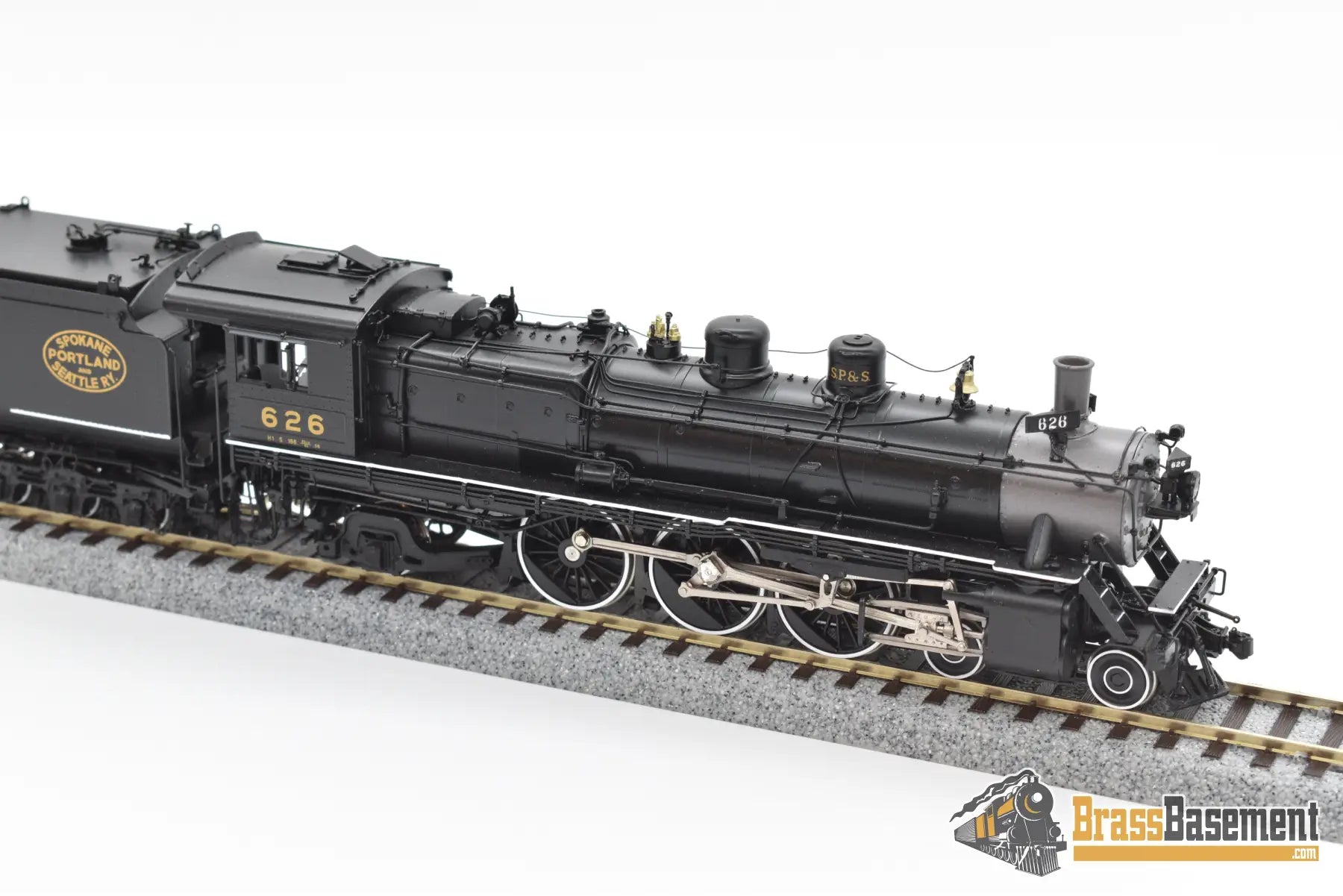 Ho Brass - W&R Spokane Portland & Seattle Sp&S H - 1 4 - 6 - 2 Version 1 #626 Gorgeous Steam