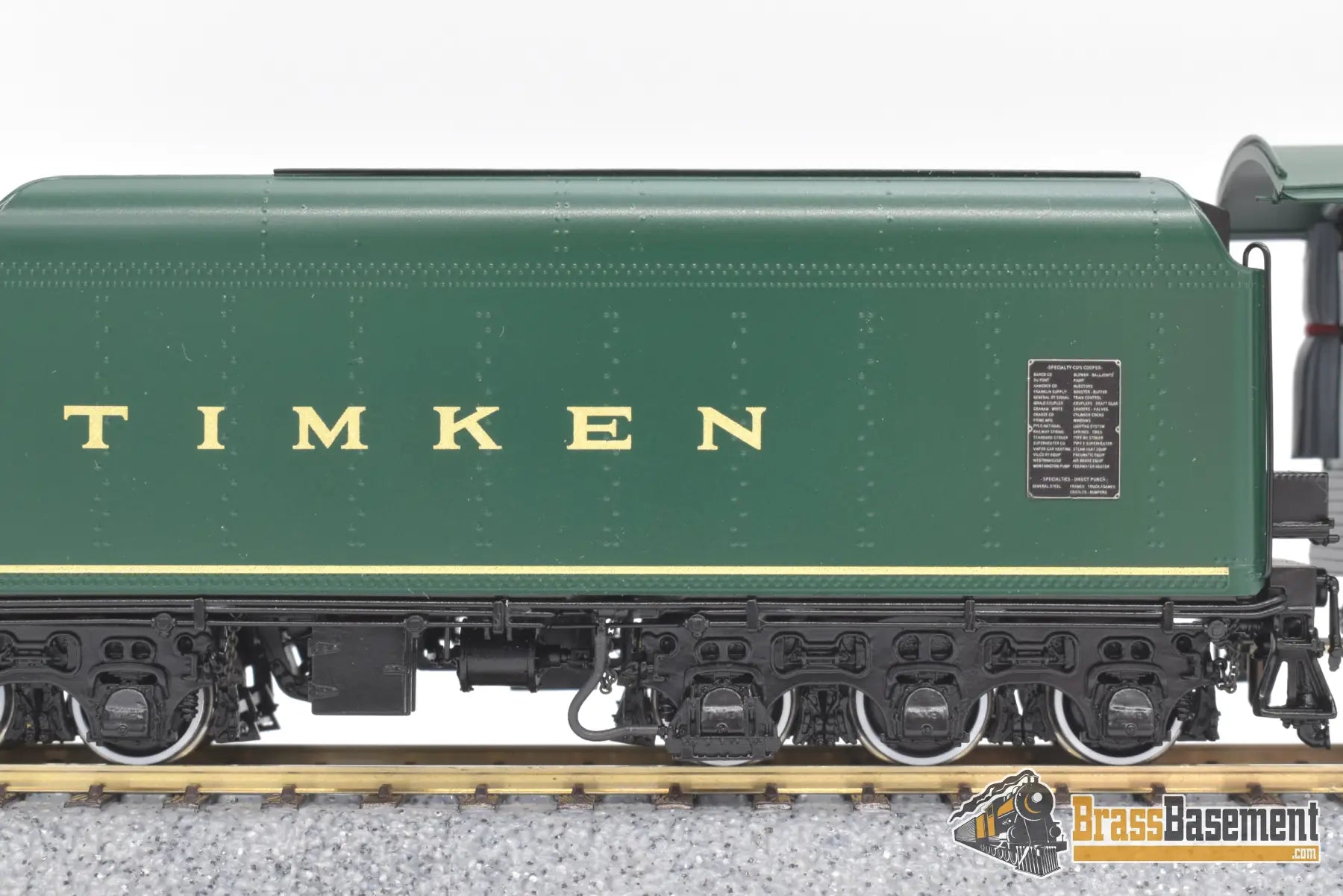 Ho Brass - W&R Timken #1111 Four Aces 4 - 8 - 4 Northern Green Paint Boo - Rim Steam