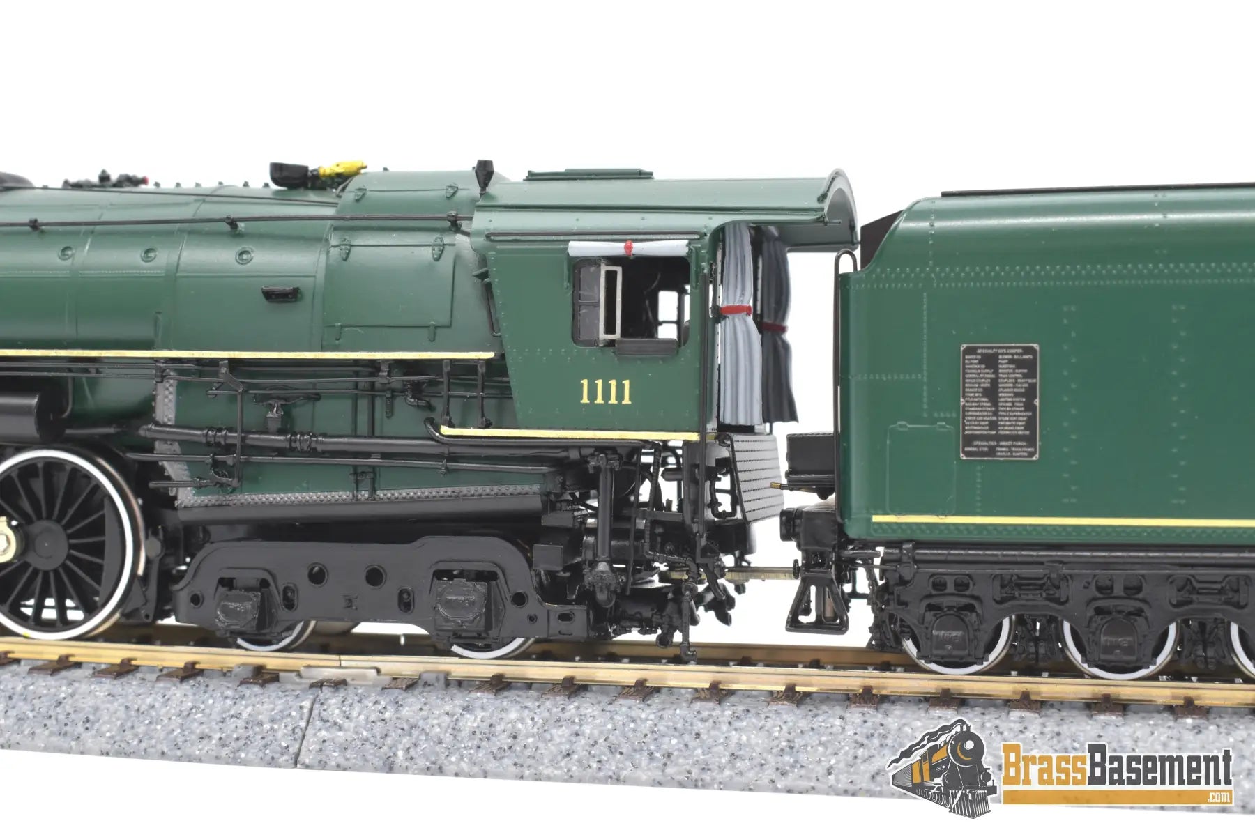 Ho Brass - W&R Timken #1111 Four Aces 4 - 8 - 4 Northern Green Paint Boo - Rim Steam