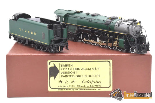 Ho Brass - W&R Timken #1111 Four Aces 4 - 8 - 4 Northern Green Paint Boo - Rim Steam