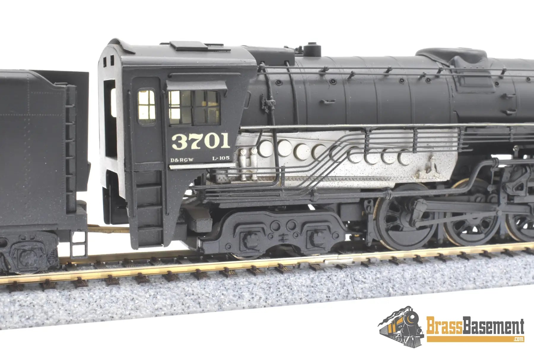 Ho Brass - Westside Drgw Rio Grande L-105 4-6-6-4 Nice Custom Paint As-Is Steam