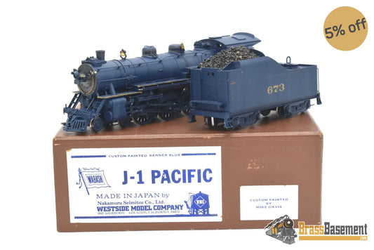 Ho Brass - Westside Models Wabash J - 1 4 - 6 - 2 Pacific Custom Painted Steam