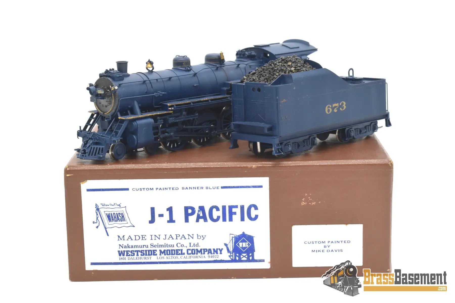 Ho Brass - Westside Models Wabash J - 1 4 - 6 - 2 Pacific Custom Painted Steam
