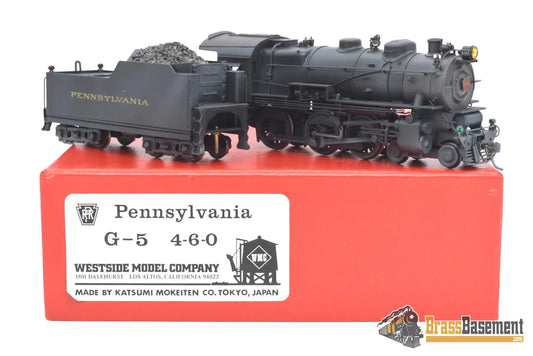 Ho Brass - Westside Pennsylvania Railroad 4 - 6 - 0 G5 Nice Paint Steam