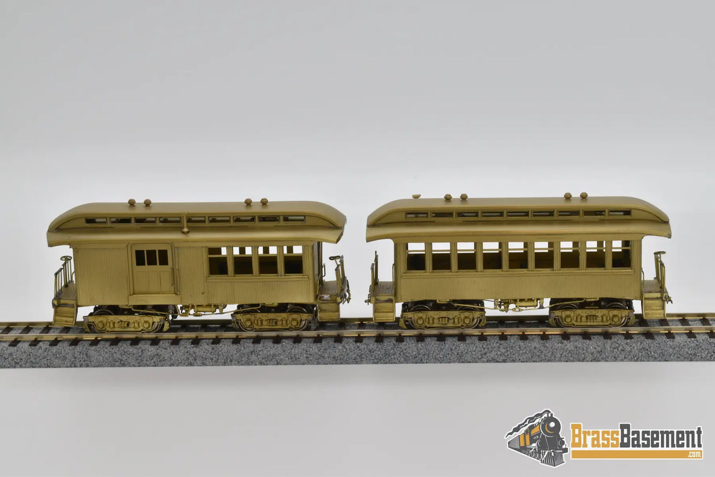 Ho Brass - Westside Sierra Railroad Coach And Combine Set Mint Passenger