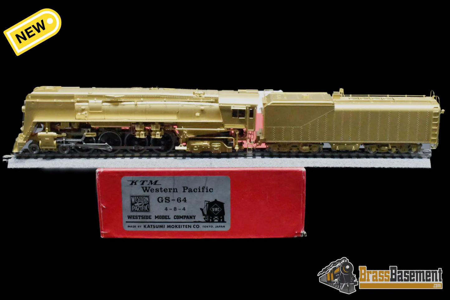 Ho Brass - Westside Western Pacific Wp 4-8-4 Gs-64 Unpainted Ktm 1981 Steam