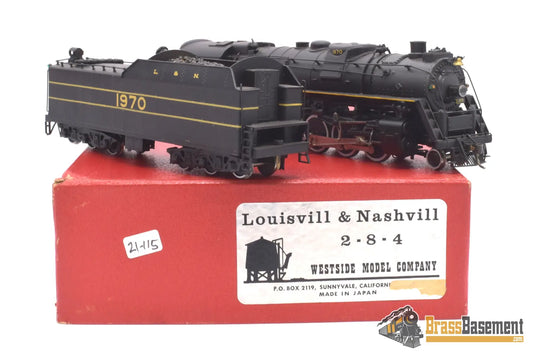 Ho Brass - Wmc Louisville & Nashville L&N 2 - 8 - 4 “Big Emma” #1970 Pro Custom Steam